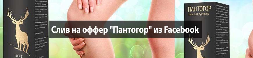 CPA кейс, слив на оффер "Пантогор" из Facebook